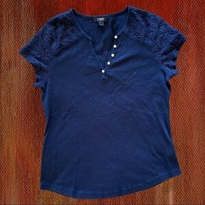 CHAPS Women’s Lace Tee